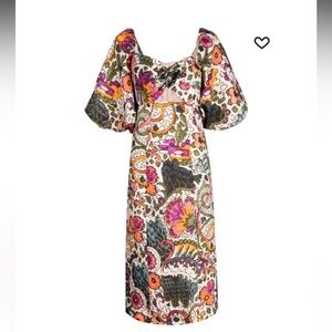 Rhode floral print linen dress